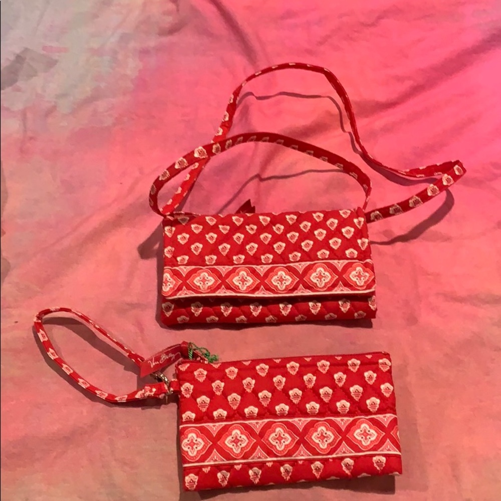 New Vera Bradley wristlet & crossbody 100%Auth